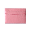 Pink Pebbled Leather Classic Card Holder
