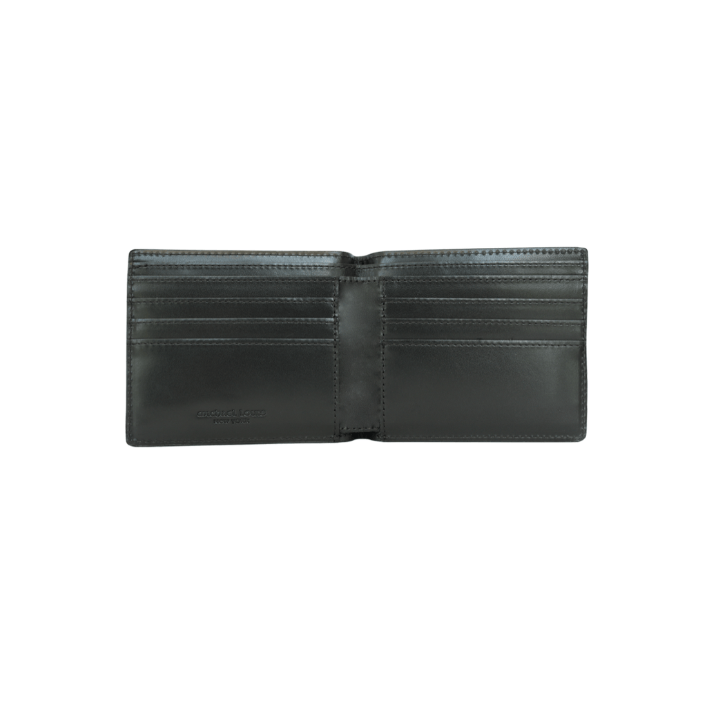 Black Croc Embossed Bifold Wallet - Bifold Wallets - Michael Louis