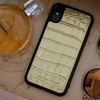 Gold Croc iPhone XS Max Case