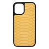Genuine Yellow Python iPhone 13 Mini Case