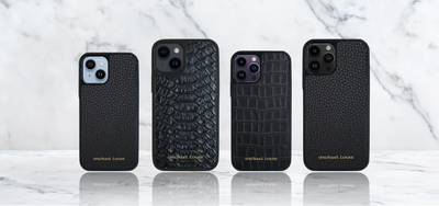 Blue Pebbled Leather iPhone 12 / 12 Pro Case - Michael Louis – Michael Louis  Inc