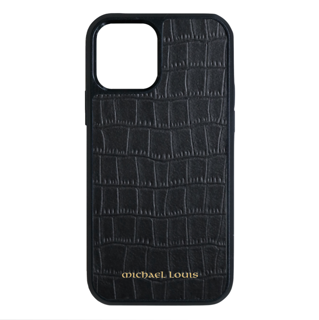 Black Croc iPhone 13 Pro Max Case Black Croc iPhone 13 Pro Max Case
