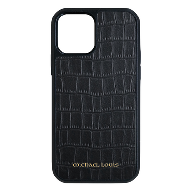 Black Croc iPhone 13 Pro Max Case Michael Louis Michael Louis Inc