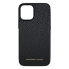 Black Pebbled Leather iPhone 13 Mini Case