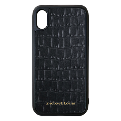 Black Croc iPhone XR Case