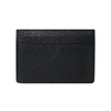 Black Pebbled Leather Classic Card Holder