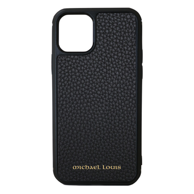 Black Pebbled Leather iPhone 11 Pro Case