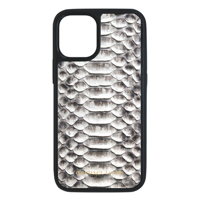Black Python Leather iPhone Case – Davis Designs