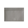 Grey Pebbled Leather Classic Card Holder
