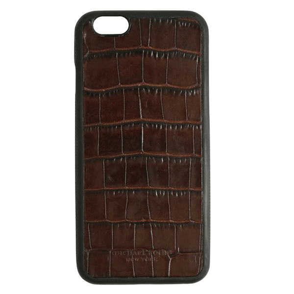 Tory Burch クロコダイル iphone7 ケース ブラウン Michael-Louis-Brown-Croc-