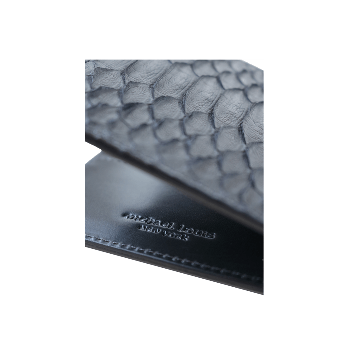 Black Python Bifold Wallet - Bifold Wallets - Michael Louis – Michael ...
