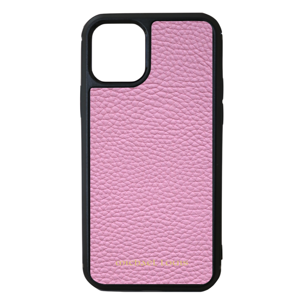 Pink Pebbled Leather iPhone 11 Pro Case - Michael Louis – Michael Louis Inc