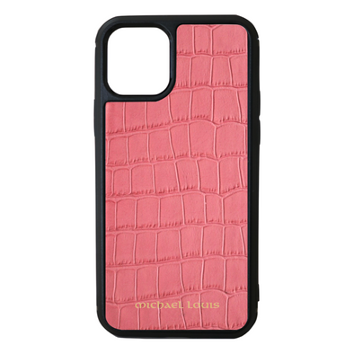Pink Croc Embossed iPhone 11 Pro Case - Michael Louis – Michael