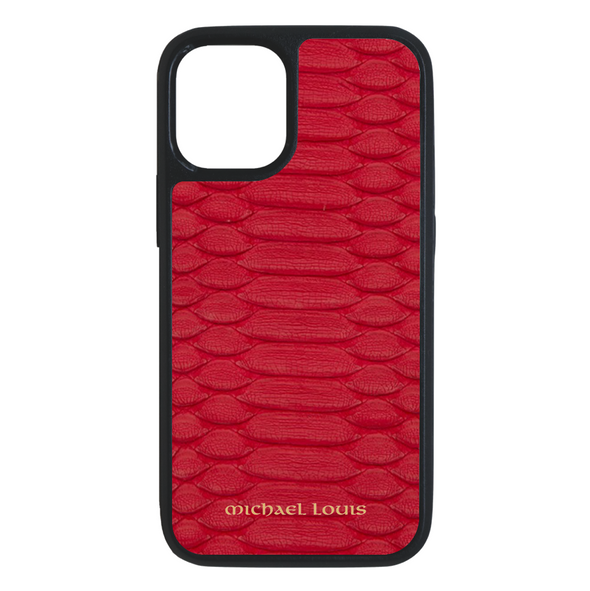 Genuine Red Python iPhone 13 Mini Case