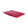 Red Pebbled Leather Classic Card Holder