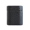 Black Pebbled Leather Airpods Case