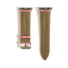 Pink Pebbled Leather Apple Watch Strap (42/44 mm)