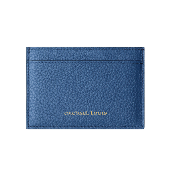 Blue Pebbled Leather iPhone 12 Pro Max Case - Michael Louis