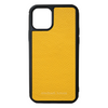 Yellow Pebbled Leather iPhone 11 Pro Case