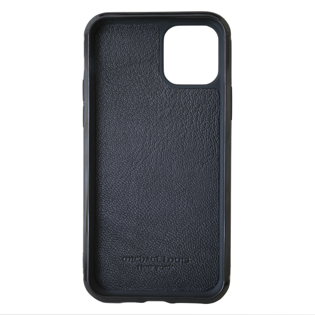 Black Pebbled Leather iPhone 12 / 12 Pro Case - Michael Louis – Michael  Louis Inc